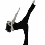Thumbnail of dancer with leg extended