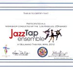 Thumbnail of Jazz Tap certificate
